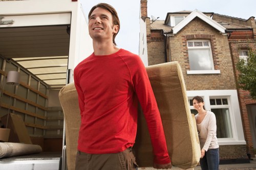 Haringey removal van loaded with furniture