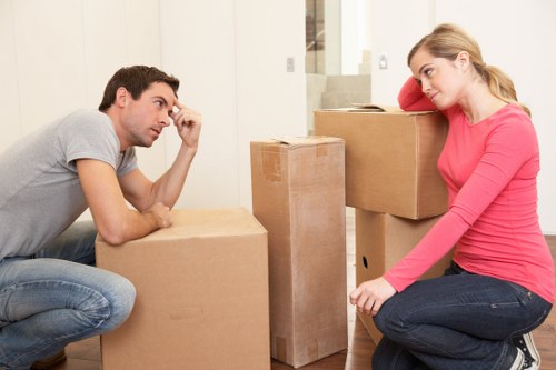 Securely packed belongings ready for transportation in Haringey